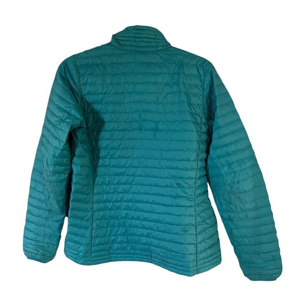 Patagonia Teal Puffer Jacket Lightweight Quilted Insulation Women Size S - Picture 3 of 7